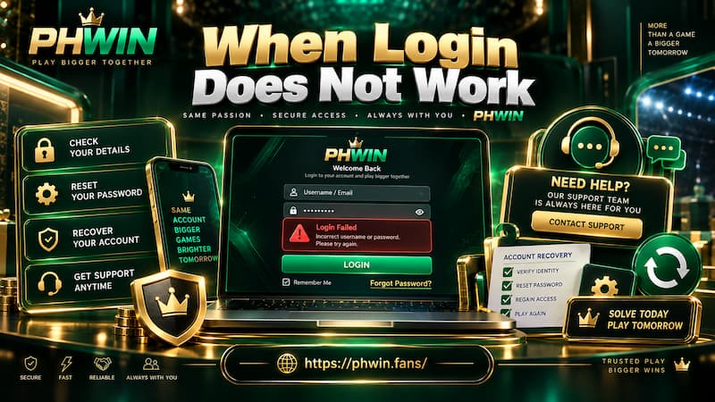 When Login Does Not Work